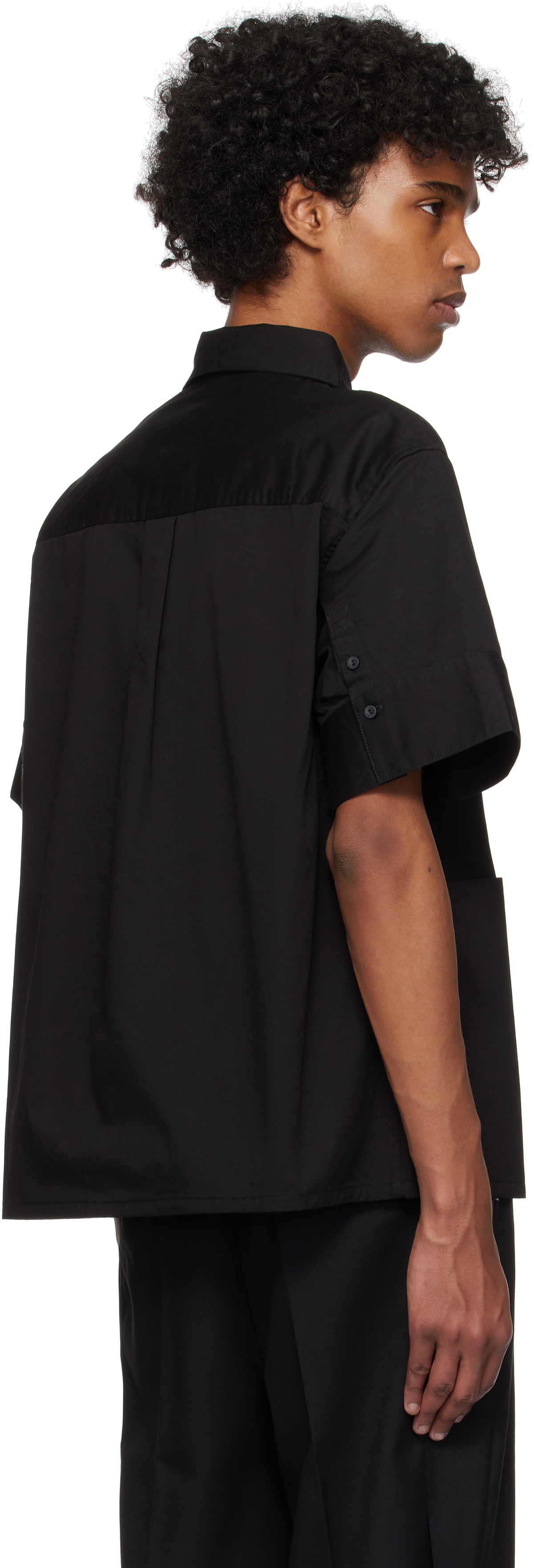 C2H4 Black Staff Uniform Uniformity Shirt