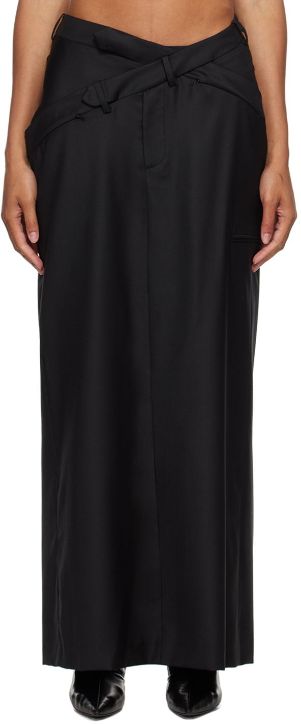 SRVC Black Staff Maxi Skirt