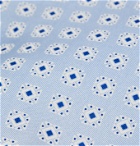 E.MARINELLA - 8.5cm Printed Silk-Twill Tie - Blue