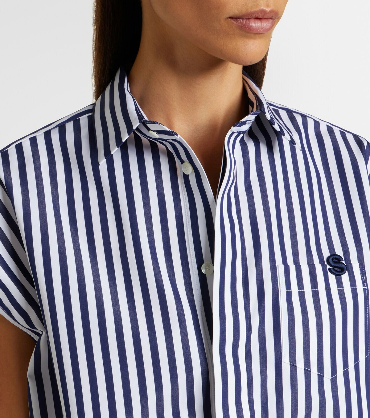 Sacai Striped poplin shirt