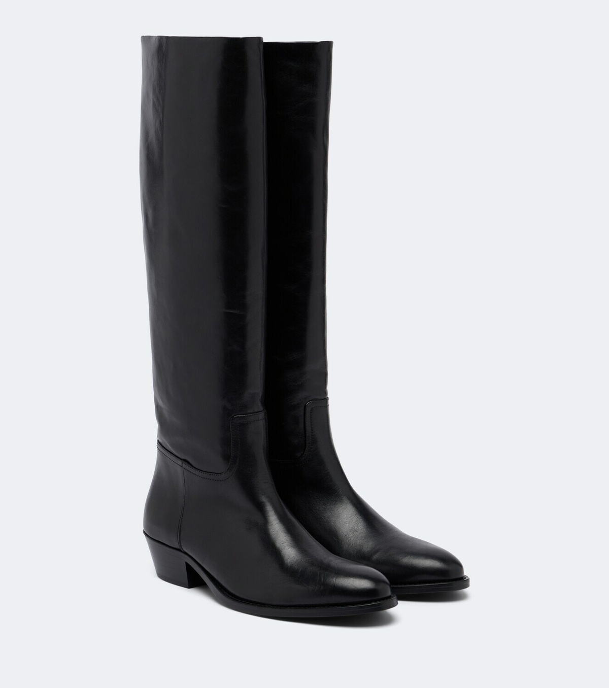 JUDE Den leather knee-high boots