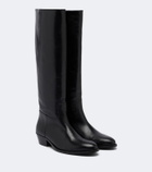JUDE Den leather knee-high boots