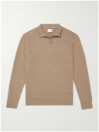 Kingsman - Wade Merino Wool and Cashmere-Blend Half-Zip Sweater - Brown
