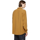 Schnaydermans Orange Modal Boxy Popover Shirt