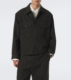 Studio Nicholson Kelver striped cotton and wool-blend jacket