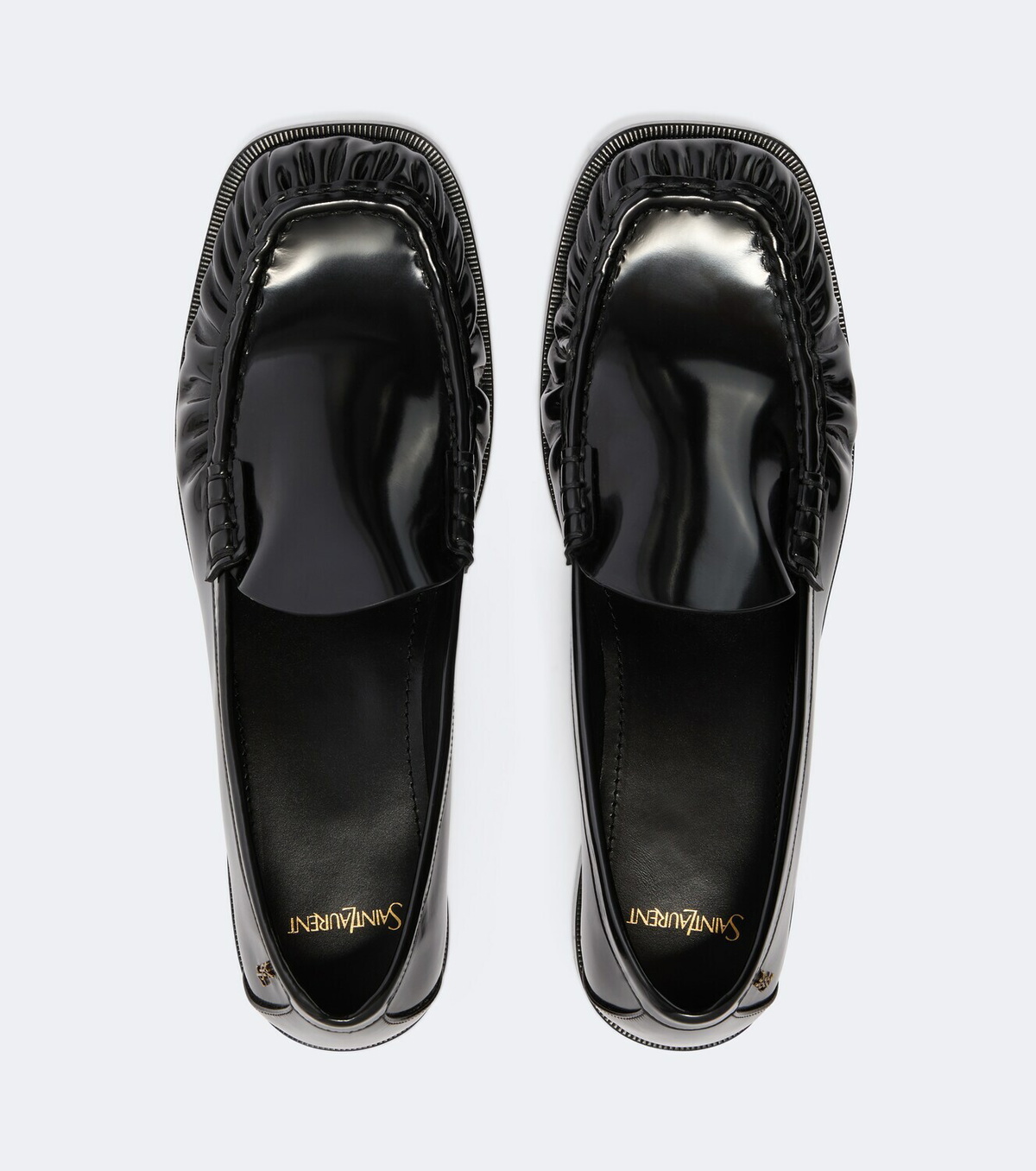 Saint Laurent Theobald Cassandre leather loafers