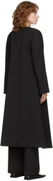 CO Black V-Neck Top Coat