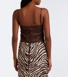 Cala de la Cruz Sei cutout linen top