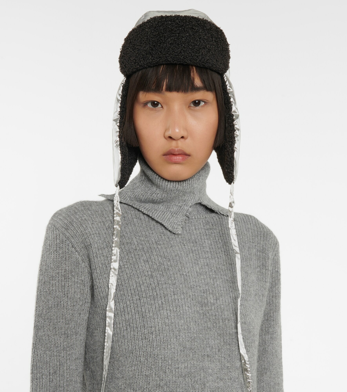 Maison Michel - Bibiana metallic leather hat