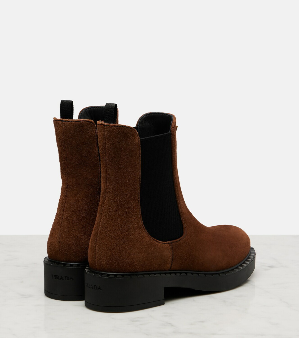 Prada Suede Chelsea boots