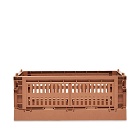 HAY Small Recycled Colour Crate in Terracotta
