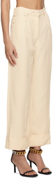 Stella McCartney Off-White Button Trousers