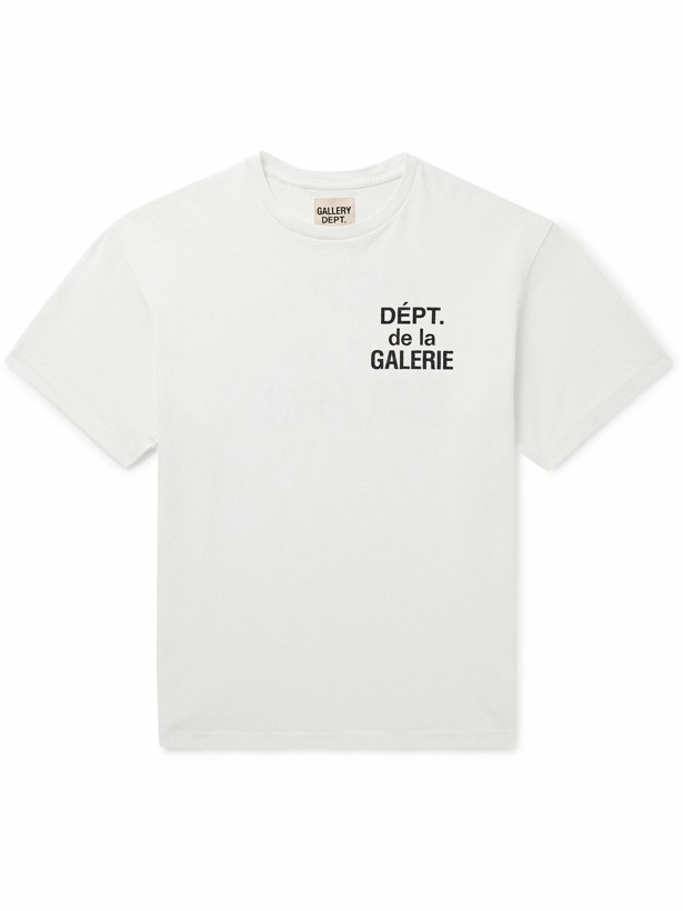 Photo: Gallery Dept. - Logo-Print Cotton-Jersey T-Shirt - White