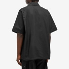 Needles Men's Short Sleeve Fatigue Shirt in Black