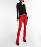 Blumarine - Ruched low-rise pants