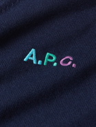 A.P.C. - Joseph Logo-Embroidered Cotton Cardigan - Blue