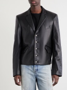 Enfants Riches Déprimés - Western Perfect Leather Blazer - Black
