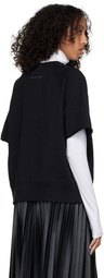 MM6 Maison Margiela Black Studded Sweatshirt