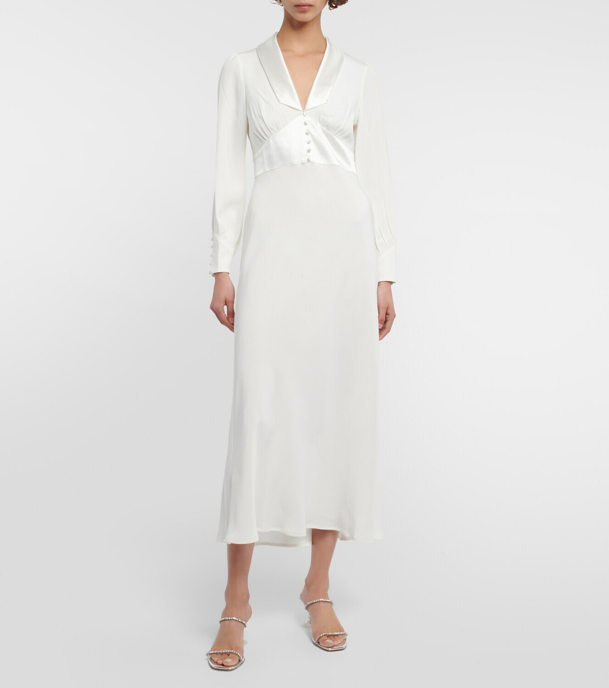 Rixo〈リキソー〉Bridal Jodie silk midi dress Rixo Bridal Jodie silk midi dress Rixo