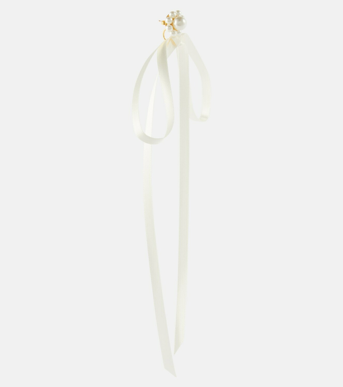 Simone Rocha Bow-detail faux pearl earrings Simone Rocha