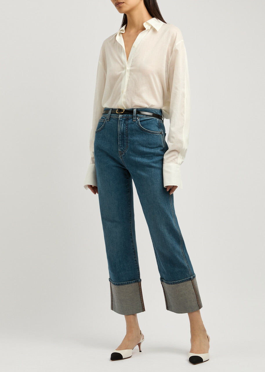 Veronica Beard Dylan Straight-leg Jeans Blue