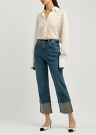 Veronica Beard Dylan Straight-leg Jeans Blue