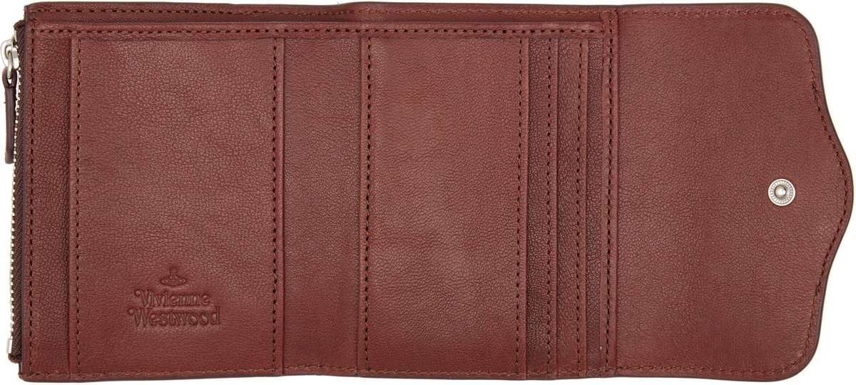 Vivienne Westwood Burgundy Hunter Flap Wallet