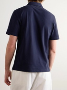 Brunello Cucinelli - Cotton-Piqué Polo Shirt - Blue