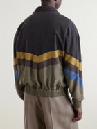 Valentino Garavani - Silk Striped Zip-Up Jacket - Multi