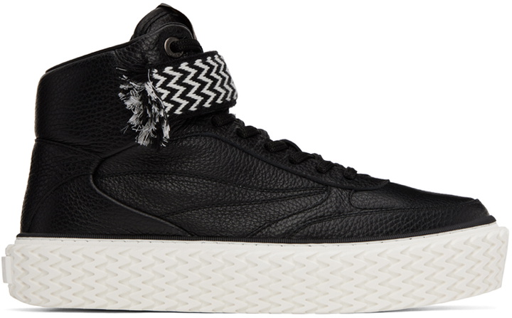 Photo: Lanvin Black Curbies Sneakers