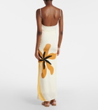 Cala de la Cruz Kim floral jersey maxi dress