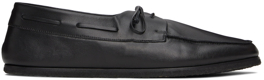 The Row Black Sailor Loafers The Row