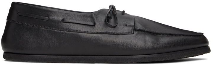 Photo: The Row Black Sailor Loafers