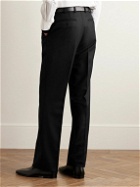 Saman Amel - Slim-Leg Wool-Twill Suit Trousers - Black