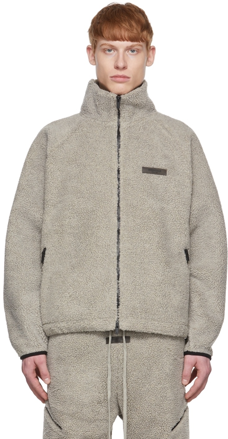Fear of God ESSENTIALS Gray Polyester Jacket Fear Of God Essentials