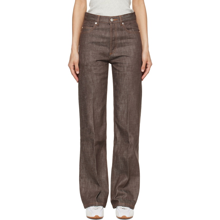 Photo: A.P.C. Brown Arno Jeans