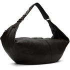 LEMAIRE Brown Large Quiver Clip Leather Bag