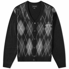 thisisneverthat Men's Argyle Cardigan in Black