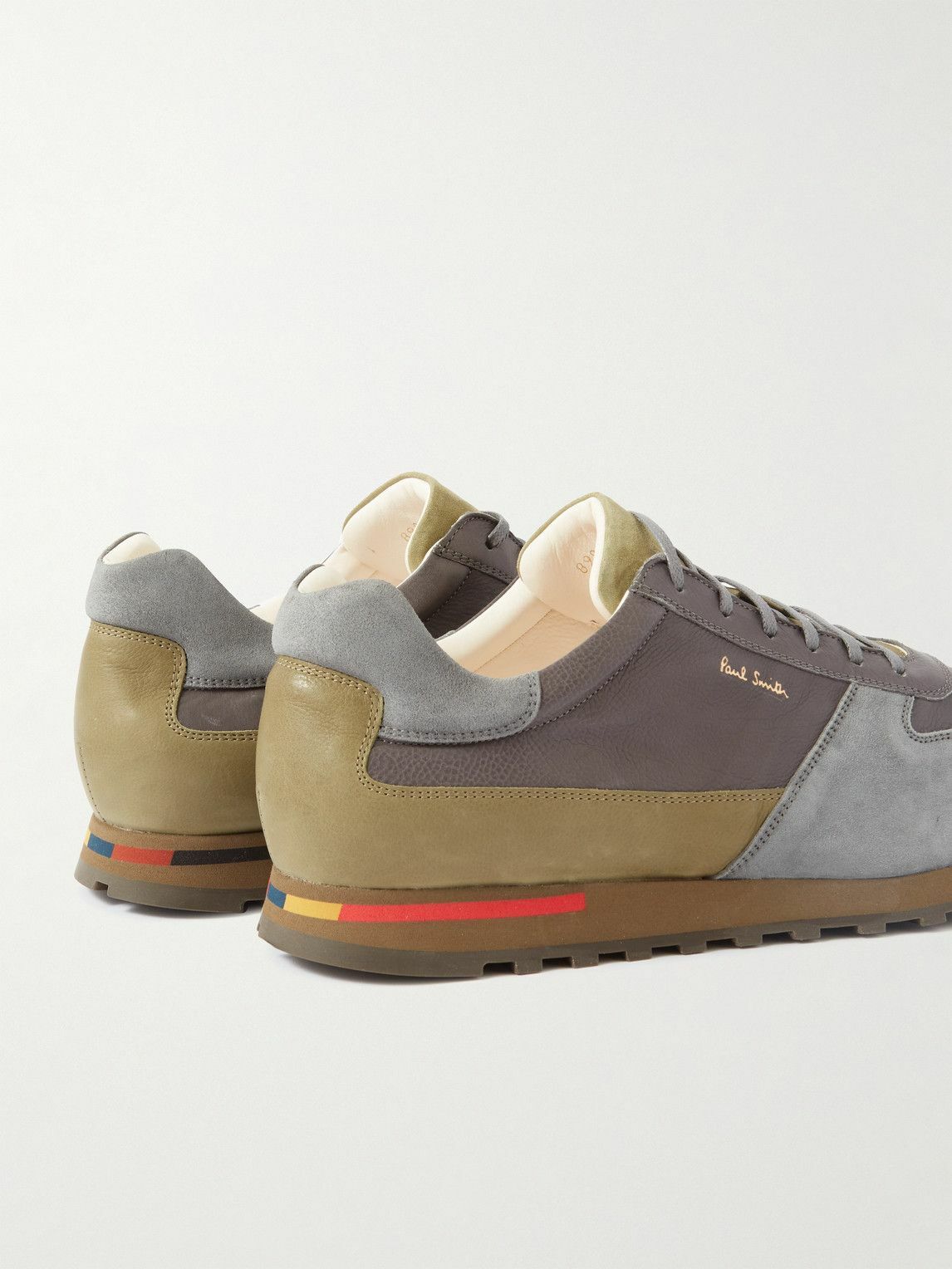 Paul Smith Velo Colour Block ECO Leather and Suede Sneakers Neutrals Paul Smith