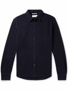 Agnona - Cotton and Cashmere-Blend Piqué Shirt - Blue