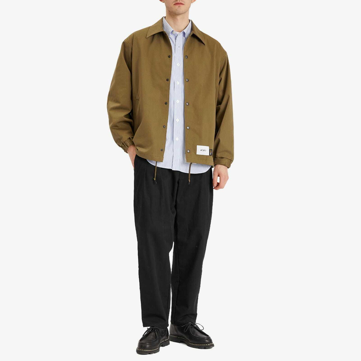 WTAPS Men's Cordura Windbreaker Jacket in Olive Drab WTAPS