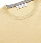 Brunello Cucinelli - Slim-Fit Cashmere Sweater - Yellow