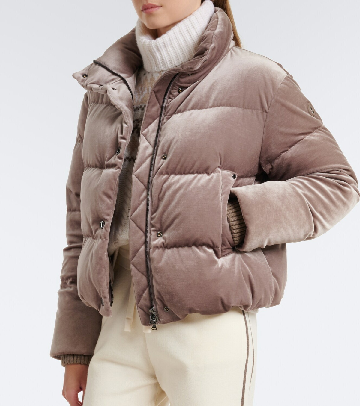 Bogner Oliva velvet down jacket