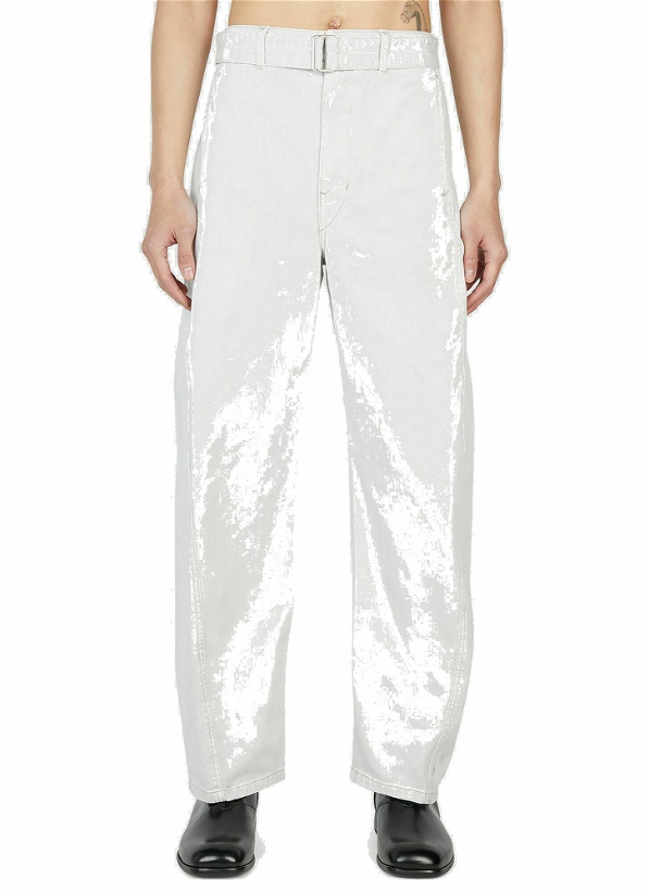 Photo: Lemaire - Belted Jeans in White