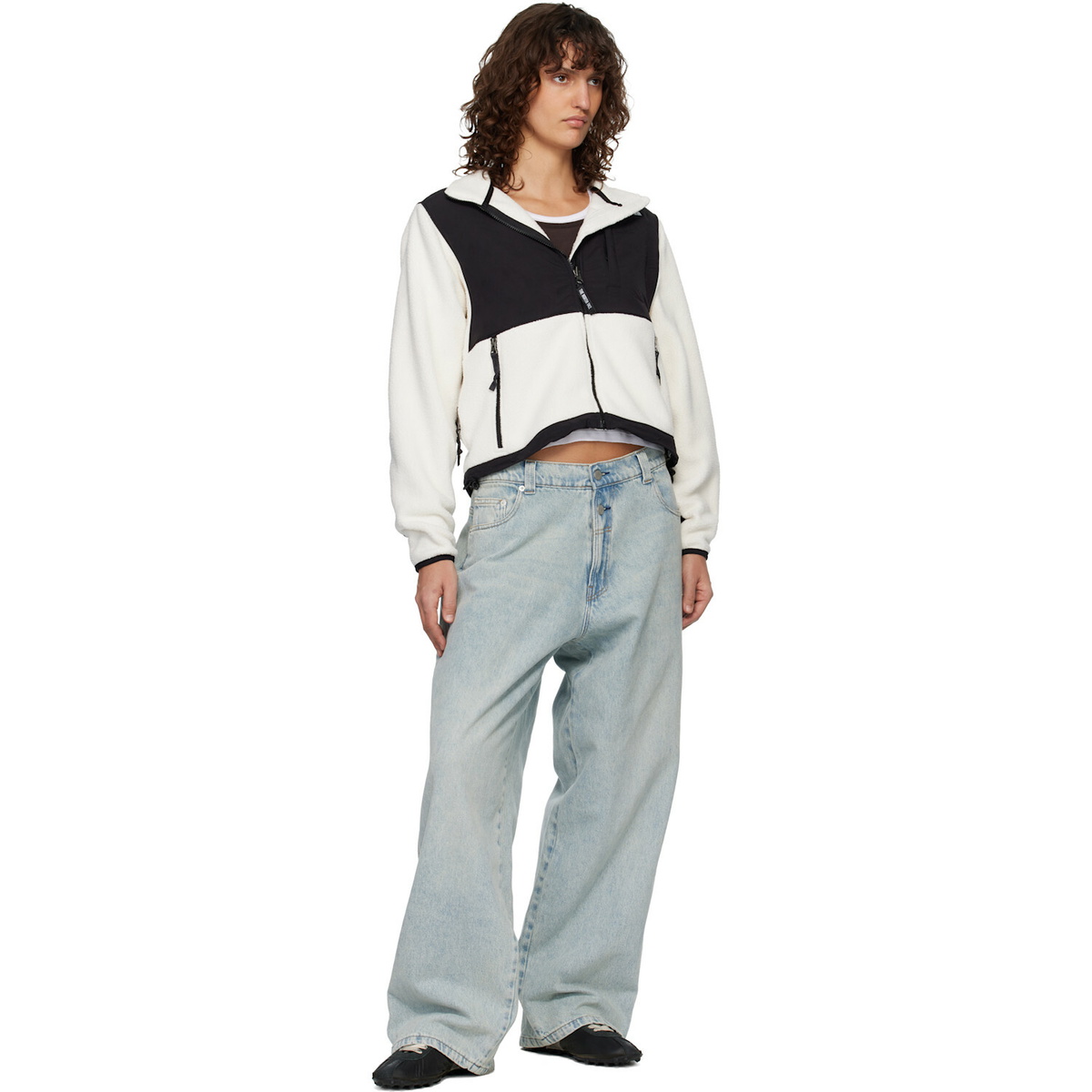 The North Face White Retro Denali Jacket