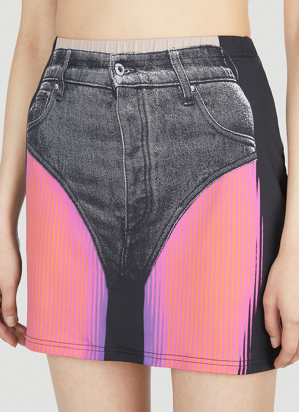 Y/Project x Jean Paul Gaultier Trompe L'Oeil Janty Skirt