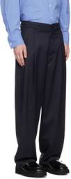 ADER error Navy Pleated Trousers