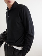 Lardini - Virgin Wool Polo Sweater - Black