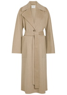 Joseph Spencer Belted Wool and Cashmere-blend Trench Coat Light Brown
