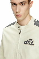 Diesel Biker jacket in perforated leather - Leather jackets - Unisex - White